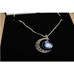 MOON PENDANT AND CHAIN