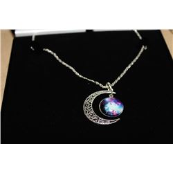 MOON PENDANT AND CHAIN