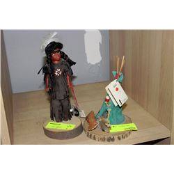 PAIR OF NATIVE ORNAMENTS