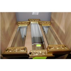 SET OF 3 DECORATIVE MIRRORS