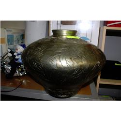 HANDCRAFTED, SILVER LEAF FINISH VASE