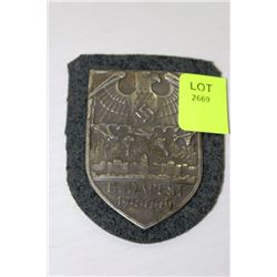 BUDAPEST 1944/45 SLEEVE BADGE