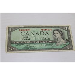 CANADA 1954 1 DOLLAR BANKNOTE