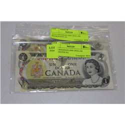 1973 CANADIAN ONE DOLLAR BANKNOTES X2