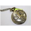 Image 1 : BRASS TONE POCKET WATCH