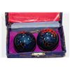 Image 1 : CHINESE BAODING(HEALING) BALLS ON CHOICE: BLUE
