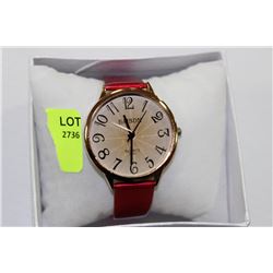 BAISDN WOMEN'S WATCH WITH RED STRAP