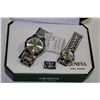 Image 1 : PAIR OF GENEVA WATCHES - MENS & WOMENS