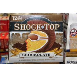 CASE OF 12 BOTTLES OF SHOCK TOP SHOCKOLATE BEER