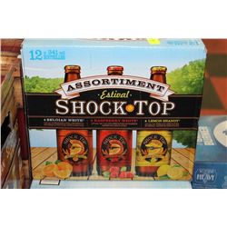 CASE OF 12 BOTTLES OF SHOCK TOP TASTER PACK
