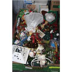 LARGE FLAT OF CHRISTMAS ORNAMENTS - ANGEL ETC