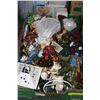 Image 1 : LARGE FLAT OF CHRISTMAS ORNAMENTS - ANGEL ETC