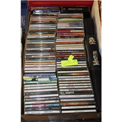 FLAT OF 100+ CD'S & 3 CD CASE WITH CD'S