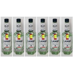 SIX BOTTLES 750ML BOTTLES OF LAMBS WHITE RUM 40%