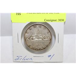 1959 QUEEN ELIZABETH II SILVER DOLLAR