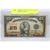 Image 1 : 1923 DOMINION OF CANADA 25 CENT NOTE SHINPLASTER