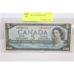 1954 FIVE DOLLAR BANKNOTE