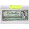 Image 1 : SCARCE GEM UNC 1954 "DEVIL'S FACE" $1 BANKNOTE