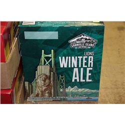 CASEWITH 6 BOTTLES OF GRANVILLE ISLAND WINTER ALE