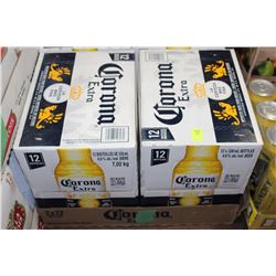 FLAT WITH 24 BOTTLES OF CORONA EXTRA IMPORTED BEER