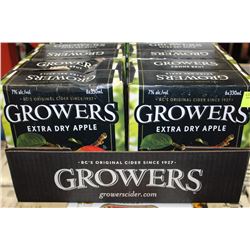 FLAT WITH 24 BOTTLES OF GROWER APPLE CIDER 7%