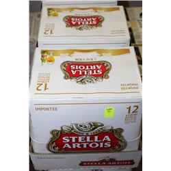 FLAT WITH 24 BOTTLES OF STELLA ARTOIS IMPORTED