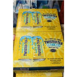 FLAT WITH 24 BOTTLES OF TWISTED TEA HALF AND HALF