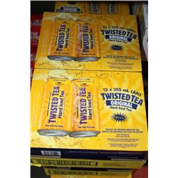 FLAT WITH 24 CANS OF TWISTED TEA HARD ICE TEA 5%