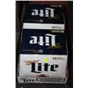 Image 1 : CASE WITH 24 BOTTLES OF MILLER LITE 4% BEER