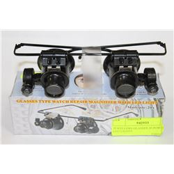 JEWELLERS GLASSES 20 POWER W/ LED LIGHTS