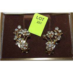 ESTATE RHINESTONE EARRINGS
