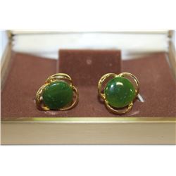 ESTATE JADE STYLE EARRINGS
