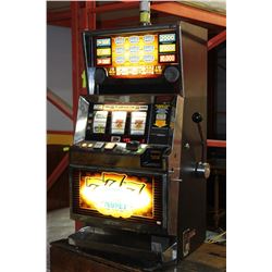 2002 BALLY GAMING TRIPLE MONEY QUARTER OPERATED