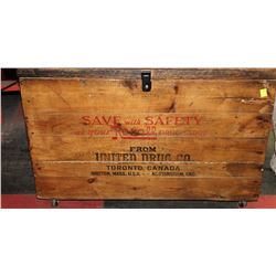 ANTIQUE REXALL UNITED DRUG CO. WOODEN SHIPPING