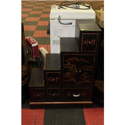 HAND PAINTED 4 TIER CABINET