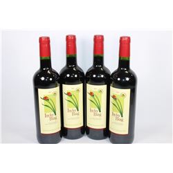 FOUR BOTTLE OF BUCKY MERLOT 12.5%