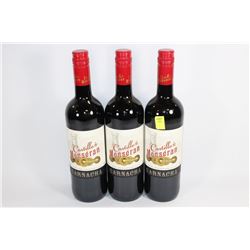 THREE BOTTLES OF CASTILLO MONSERAN WINE 12.5%