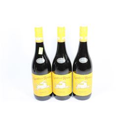 THREE BOTTLES OF 2012 GOATS DO ROAM RED WINE 14%