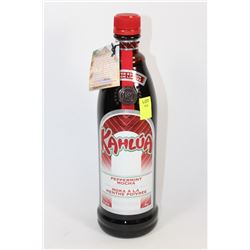 750ML BOTTLE OF KAHLUA PEPPERMINT MOCHA FLAVOURED