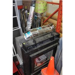 METAL FIRE PLACE WITH DUCTING