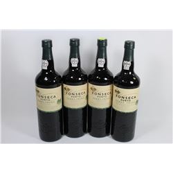 FOUR 750ML BOTTLES OF FONSECA WHITE WINE 20%