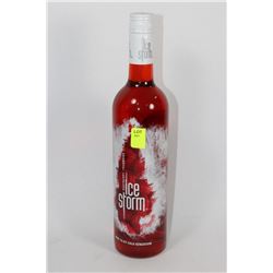 750ML BOTTLE OF ICE STORM RASPBERRY LIQUEUR 20%