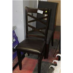 2 ASSORTED SIDE CHAIRS