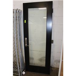 METAL AND GLASS DOOR