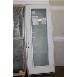 LARGE 8 FOOT WOOD DOOR WITH WINDOW