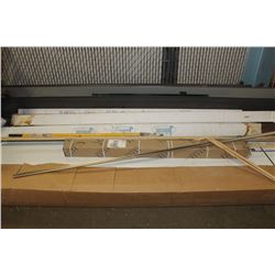 LARGE GARAGE DOOR SOLD WITH STACK OF SHELVING