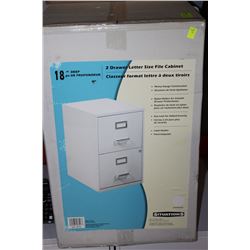 18 INCH DEEP TWO DRAWER FILING CABINET