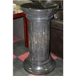 LARGE SOLID MARBLE COLUMN-STYLE PLANT STAND