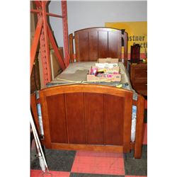 TWIN SIZE WOODEN BEDFRAME