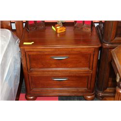 2 DRAWER WOODEN NIGHT STAND